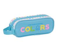 Safta KELME TRAVEL M513 Doppelmäppchen für Kinder, ideal für Kinder im Schulalter, bequem und vielseitig, Qualität und Widerstandsfähigkeit, 21 x 6 x 8 cm, Grün/Schwarz