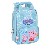 SAFTA Unisex Kinder Pig Children's Backpack with Handles Peppa Wutz Kinderrucksack mit Griffen Baby, 20 x 28 x 8 cm, bunt, Estándar