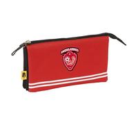 safta Kings League Anique Federmäppchen, dreifach, für Kinder, ideal für Kinder im Schulalter, bequem und vielseitig, Qualität und Widerstandsfähigkeit, 22 x 3 x 12 cm, Rot, rot, Estándar, Lässig