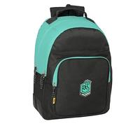 safta KINGS LEAGUE EL BARRIO Schulrucksack für Kinder, ideal für Kinder verschiedener Altersgruppen, bequem und vielseitig, Qualität und Widerstandsfähigkeit, 32 x 15 x 42 cm, Schwarz, Schwarz,