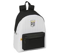 safta KINGS LEAGUE Pio - Tagesrucksack für Kinder, Qualität und maximale Widerstandsfähigkeit, bequem und vielseitig, 33 x 15 x 42 cm, Schwarz/Weiß, schwarz/weiß, Estándar, Casual