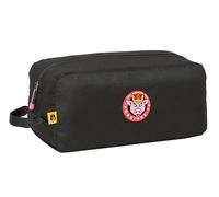 Safta Kings League PORCINOS - Mittelgroßer Schuhschrank, Mehrzweck, für Sport, Überschule, Fußball, bequem und vielseitig, 34 x 18 x 15 cm, Schwarz, Schwarz, Estándar, Lässig