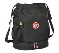 safta KINGS LEAGUE PORCINOS Rucksack, ideal für Kinder verschiedener Altersgruppen, bequem und vielseitig, Qualität und Widerstandsfähigkeit, 34 x 15 x 43 cm, Schwarz, Schwarz, Estándar, Casual