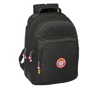 safta KINGS LEAGUE PORCINOS Schulrucksack für Kinder, ideal für Kinder verschiedener Altersgruppen, bequem und vielseitig, Qualität und Widerstandsfähigkeit, 32 x 15 x 42 cm, Schwarz, Schwarz,