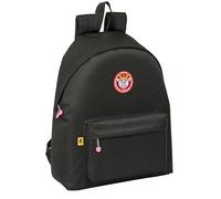 safta KINGS LEAGUE PORCINOS Tagesrucksack für Kinder, Qualität und maximale Festigkeit, bequem und vielseitig, 33 x 15 x 42 cm, Schwarz, Schwarz, Estándar, Casual