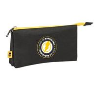 safta Kings League Rayo de Barcelona Federmäppchen für Kinder, ideal für Kinder im Schulalter, bequem und vielseitig, Qualität und Widerstandsfähigkeit, 22 x 3 x 12 cm, Schwarz, Schwarz, Estándar,