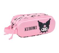 Safta Doppelmäppchen Kuromi 3D – 21×6×8 cm, Rosa, für Kinder, bequem & vielseitig, M, Casual