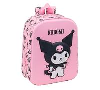 Safta Kindergartenrucksack Kuromi 3D - anpassbar an den Wagen, leicht zu reinigen, 22 x 10 x 27