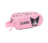 Safta Doppelmäppchen Kuromi 3D – 21×6×8 cm, Rosa, für Kinder, bequem & vielseitig, M, Casual