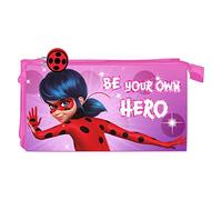 Safta 812202744 Federmäppchen mit DREI Fächern, 22 x 12 x 3 cm, bunt