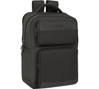 SAFTA Laptop-Rucksack mit Klappe für 33,8 cm (13,3 Zoll) Business-Laptop-Rucksack mit Klappe, Executive-Design, USB-Anschluss, gepolstertem Fach und minimalistischem Stil