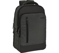 SAFTA Laptop-Rucksack mit Klappe für 33,8 cm (13,3 Zoll) Business-Laptop-Rucksack mit Klappe, Executive-Design, USB-Anschluss, gepolstertem Fach und minimalistischem Stil