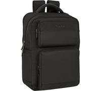 SAFTA Laptop-Rucksack mit Klappe für 33,8 cm (13,3 Zoll) Business-Laptop-Rucksack mit Klappe, Executive-Design, USB-Anschluss, gepolstertem Fach und minimalistischem Stil