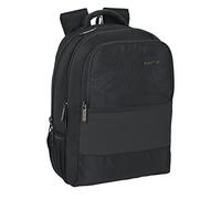 SAFTA Laptop-Rucksack mit Tasche für Tablet und USB-Anschluss, 300 x 160 x 430 mm, Schwarz