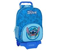 Safta LILO & STITCH Schulrucksack mit Trolley 905, ideal für Kinder verschiedener Altersgruppen, bequem und vielseitig, Qualität und Strapazierfähigkeit, 33 x 14 x 42 cm, Blau, blau, Estándar, Casual