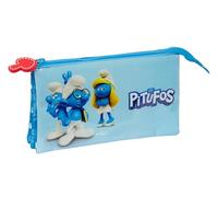 Safta LOS Schlupftasche, dreifaches Federmäppchen, Federmäppchen für Kinder, ideal für Schulkinder, bequem und vielseitig, Qualität und Widerstandsfähigkeit, 22 x 3 x 12 cm, Himmelblau,