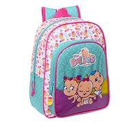 Safta M185 Rucksack für Kinder, Unisex, Weiß/Türkis/Violett, Eine Größe passt allen, Casual