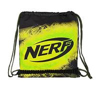 Safta M196E, Unisex-Kinder Große flache Tasche Nerf Neon, 350x10x400 mm, Schwarz/Lima, único -