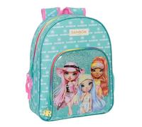 Safta M609 Monster High Kinderrucksack, ideal für Kinder verschiedener Altersgruppen, bequem und vielseitig, Qualität und Widerstandsfähigkeit, 28 x 10 x 34 cm, Unisex Kinder (1 Stück), Blau/Türkis,