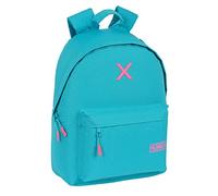 Safta M819 Jugendrucksack für 35,6 cm (14,1 Zoll), ideal für Jugendliche unterschiedlichen Alters, bequem und vielseitig, Qualität und Stärke, 31 x 16 x 41 cm, Unisex, Kinder, türkis, Estándar, Casual