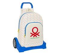 Safta M860q SNOOPY Imagine Schulrucksack, inklusive Evolution Trolley, ideal für Kinder verschiedener Altersgruppen, bequem und vielseitig, Qualität und Strapazierfähigkeit, Pastellblau, Unisex Kinder, Gebrochenes Weiß, Estándar, Casual