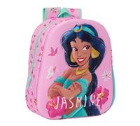 Safta Jasmine Schulrucksack mit 3D-Design, anpassbar an den Wagen, ideal für Kinder verschiedener Altersgruppen, bequem und vielseitig, Qualität und Widerstandsfähigkeit, 27 x 10 x 33 cm, Rosa, Rosa,