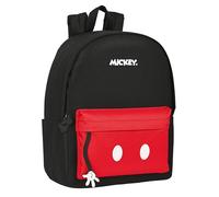 Safta M902 MICKEY MOUSE Mickey Mood Laptop-Rucksack, ideal für Jugendliche verschiedener Altersgruppen, bequem und vielseitig, Qualität und Widerstandsfähigkeit, 31 x 16 x 40 cm, Schwarz und Rot, Unisex Kinder, schwarz/rot, Estándar, Casual