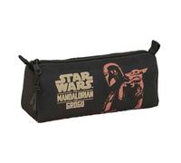 MANDALORIAN & GROGU Federmäppchen mit Reißverschluss und Fach, Federmäppchen für Kinder, ideal für Kinder im Schulalter, bequem und vielseitig, Qualität und Widerstandsfähigkeit, 21 x 7 x 8 cm