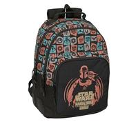Safta Double Mandalorian & Grogu 20l 32x15x42 Cm Backpack Schwarz Kinder
