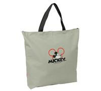 Safta MICKEY MOOD Einkaufstasche für Damen, Shopping-Tasche, bequem und vielseitig, Qualität und Widerstandsfähigkeit, 50 x 10 x 45 cm, Grau, grau, Estándar, Casual