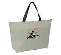 Safta MICKEY MOOD Einkaufstasche für Damen, große Shopping-Tasche, bequem und vielseitig, Qualität und Widerstandsfähigkeit, 54 x 13 x 34 cm, Grau, grau, Estándar, Casual