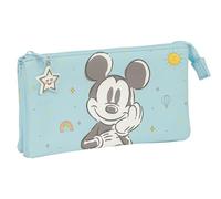 Safta Federmäppchen Mickey Mouse Baby – widerstandsfähig für Schulkinder – 22×3×12 cm – Hellblau