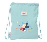 Mickey Mouse Baby Rucksack, flach, für Kinder, ideal für Kinder verschiedener Altersgruppen, bequem und vielseitig, Qualität und Widerstandsfähigkeit, 26 x 34 cm