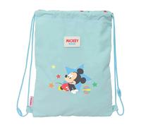 Mickey Mouse Baby Rucksack, flach, für Kinder, ideal für Kinder verschiedener Altersgruppen, bequem und vielseitig, Qualität und Widerstandsfähigkeit, 26 x 34 cm