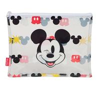 Safta MICKEY MOUSE BEACH Damen-Tasche, Sommertasche, bequem und vielseitig, Qualität und Widerstandsfähigkeit, 30 x 23 cm, Mehrfarbig/Transparent, M, Casual