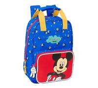 Safta Mickey Mouse Good Day Kinderrucksack mit Griffen, anpassbar an den Wagen, ideal für Kinder verschiedener Altersgruppen, bequem und vielseitig, Qualität und Widerstandsfähigkeit, 20 x 8 x 28 cm,