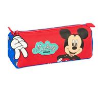 Safta MICKEY MOUSE GOOD DAY Federmäppchen mit Reißverschluss und Fach, Federmäppchen für Kinder, ideal für Kinder im Schulalter, bequem und vielseitig, Qualität und Widerstandsfähigkeit, 21 x 7 x 8