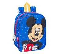 Safta Mickey Mouse Good Day Kindergartenrucksack, anpassbar an den Kinderwagen, einfache Reinigung, ideal für Kinder verschiedener Altersgruppen, bequem und vielseitig, Qualität und