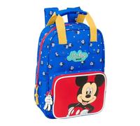 Safta Mickey Mouse Good Day Kinderrucksack mit Griffen, anpassbar an den Wagen, ideal für Kinder verschiedener Altersgruppen, bequem und vielseitig, Qualität und Widerstandsfähigkeit, 20 x 8 x 28 cm,
