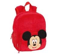 Safta Mickey Mouse Kindergartenrucksack, anpassbar an den Wagen, einfache Reinigung, ideal für Kinder verschiedener Altersgruppen, bequem und vielseitig, Qualität und Widerstandsfähigkeit, 22 x 10 x