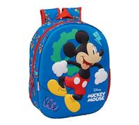 safta Mickey Mouse Schulrucksack mit 3D-Design, ideal für Kinder verschiedener Altersgruppen, bequem und vielseitig, Qualität und Widerstandsfähigkeit, 27 x 10 x 33 cm