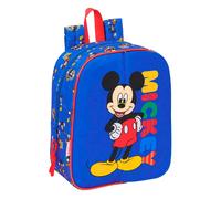 Mickey Mouse Today Kindergartenrucksack, anpassbar an den Wagen, einfache Reinigung, ideal für Kinder verschiedener Altersgruppen, bequem und vielseitig, Qualität und Widerstandsfähigkeit, 22 x 10 x