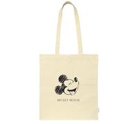 Safta MICKEY MOUSE - Tote Bag Damen-Tasche, bequem und vielseitig, Qualität und Widerstandsfähigkeit, 38 x 42 cm, Naturbeige, beige (Natural Beige), Estándar, Casual