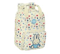 Safta Kinderrucksack Miffy Buddy – mit Griffen, leicht zu reinigen, 20x8x28 cm, Pastellbeige