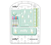 safta MIFFY BUDDY Schreibset, Geschenketui, Metalletui, Federmappe, Federmäppchen für Kinder, bequem und vielseitig, Qualität und Widerstandsfähigkeit, 27 x 3 x 37,5 cm, Pastellbeige, M, Casual