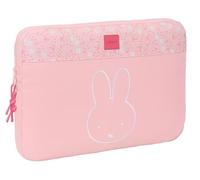 safta MIFFY FLORES Laptoptasche 39,6 cm (15,6 Zoll), Rucksack, ideal für Kinder verschiedener Altersgruppen, bequem und vielseitig, Qualität und Widerstandsfähigkeit, 39,5 x 3,5 x 27,5 cm, Pink, M