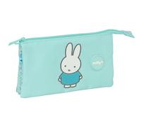 safta Miffy Friends Federmäppchen mit DREI Fächern, leicht zu reinigen, Federmäppchen für Kinder, ideal für Kinder im Schulalter, bequem und vielseitig, Qualität und Widerstandsfähigkeit, 22 x 3 x 12