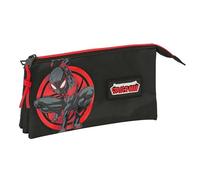safta MILES MORALES Federmäppchen für Kinder, ideal für Kinder im Schulalter, bequem und vielseitig, Qualität und Widerstandsfähigkeit, 22 x 3 x 12 cm