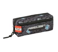 MINECRAFT GRAFFITI - Kleines Federmäppchen für Kinder, ideal für Kinder im Schulalter, bequem und vielseitig, Qualität und Widerstandsfähigkeit, 22 x 6 x 8,5 cm