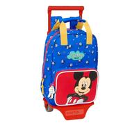Safta Mickey Mouse Good Day Schulrucksack 765 mit Trolley 805, ideal für Kinder verschiedener Altersgruppen, bequem und vielseitig, Qualität und Widerstandsfähigkeit, 20 x 8 x 28 cm, blau, M, Casual